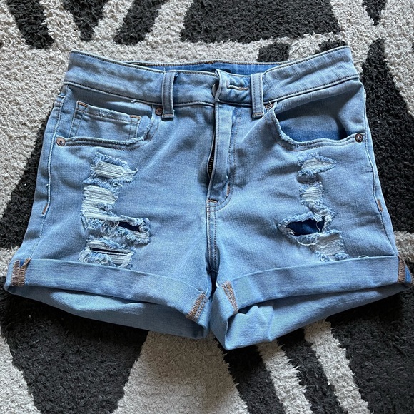 Aeropostale high rise midi jean shorts - Picture 1 of 3